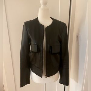 SANDRO Soft Leather Jacket